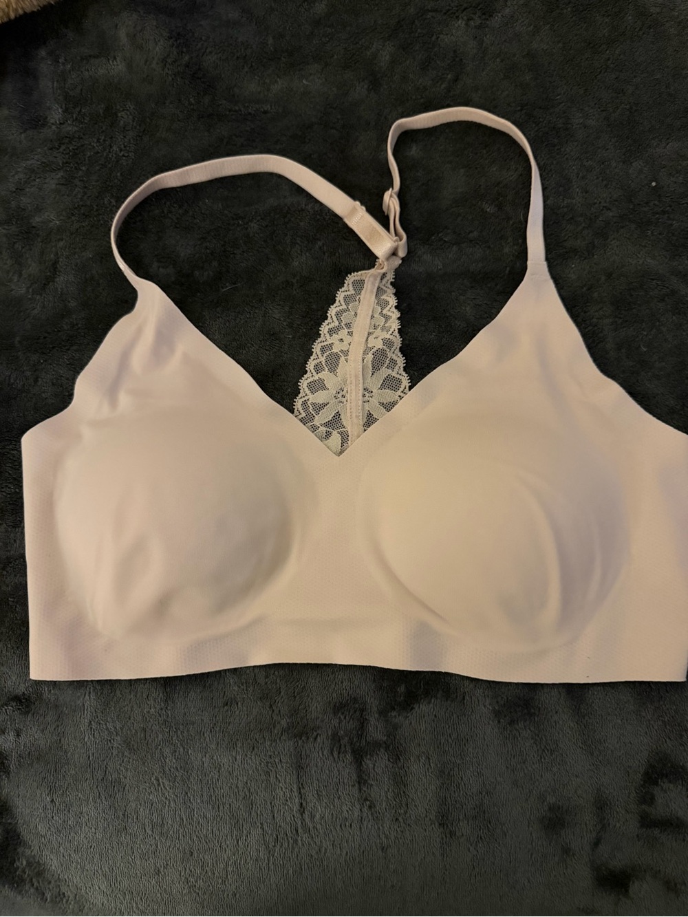 Victoria's Secret Nude Lace-Back Seamless Bralette